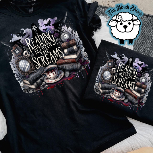 Reading Between the Screams Tee