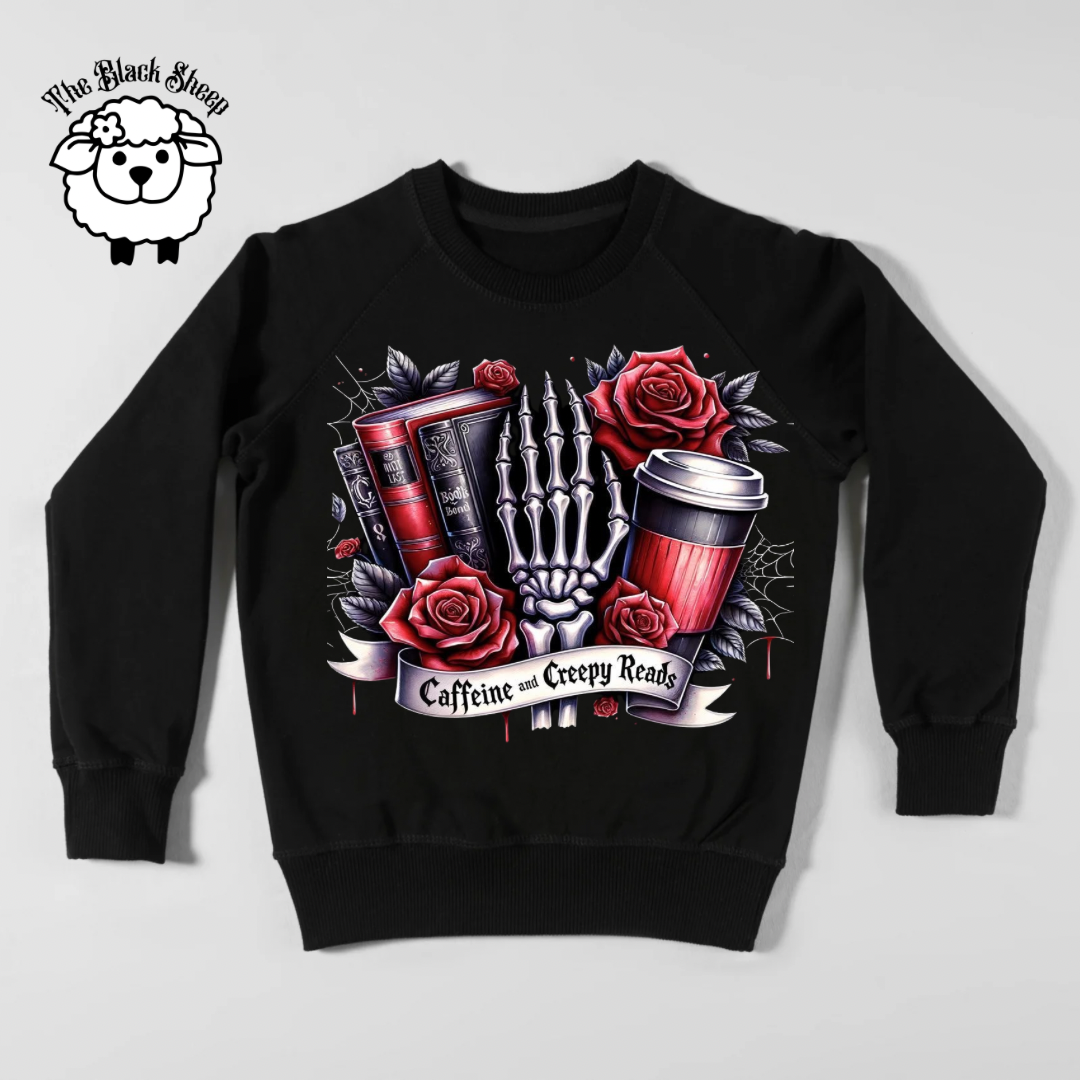 Caffeine & Creepy Reads Sweater