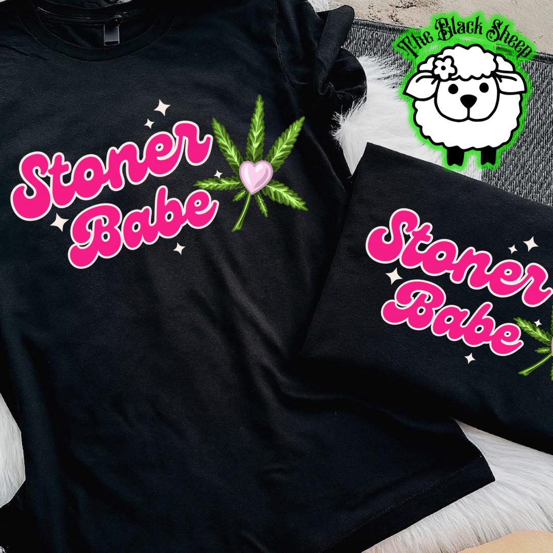 Stoner Babe Graphic Tee or Tank Top