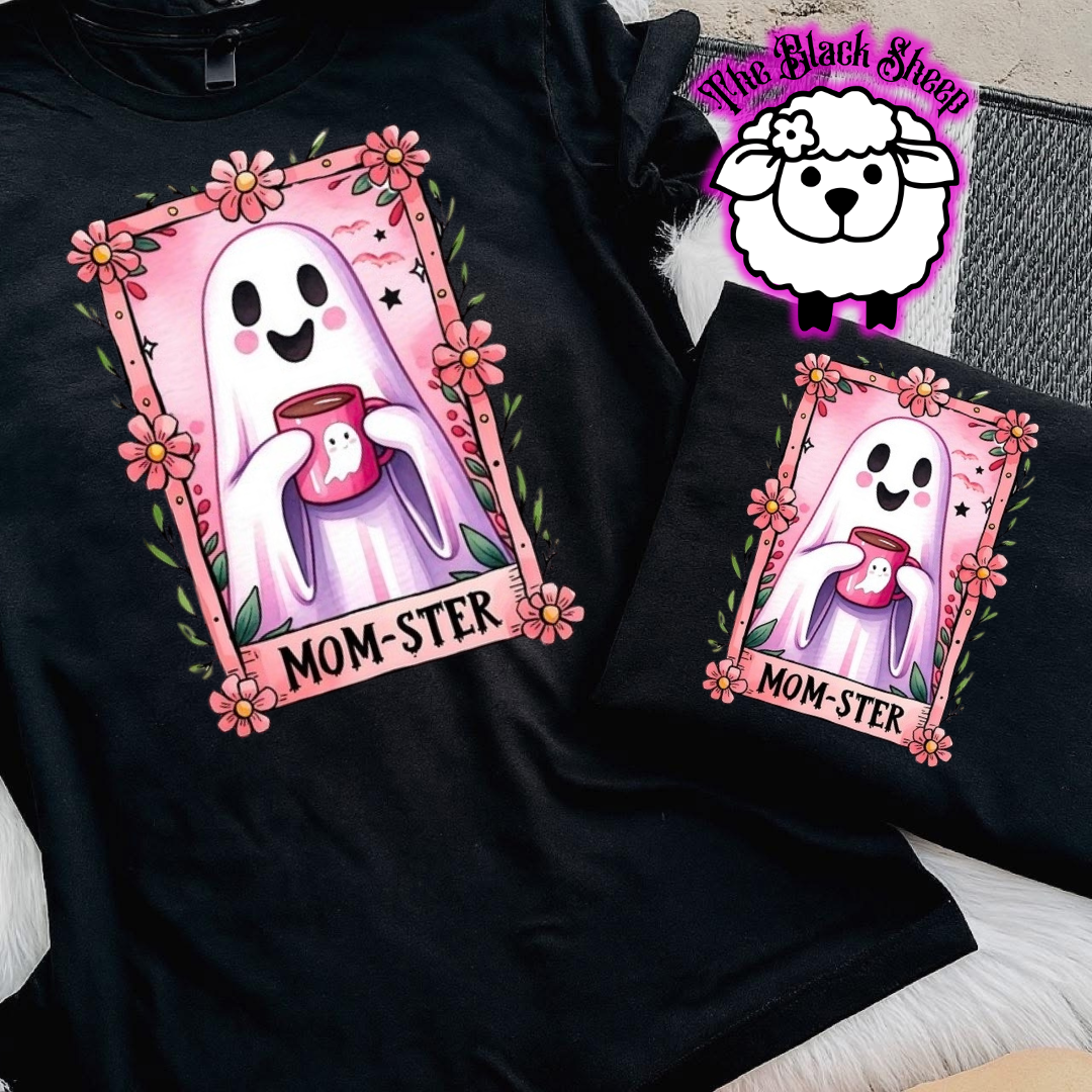 Mom-Ster Cozy Ghost Tee