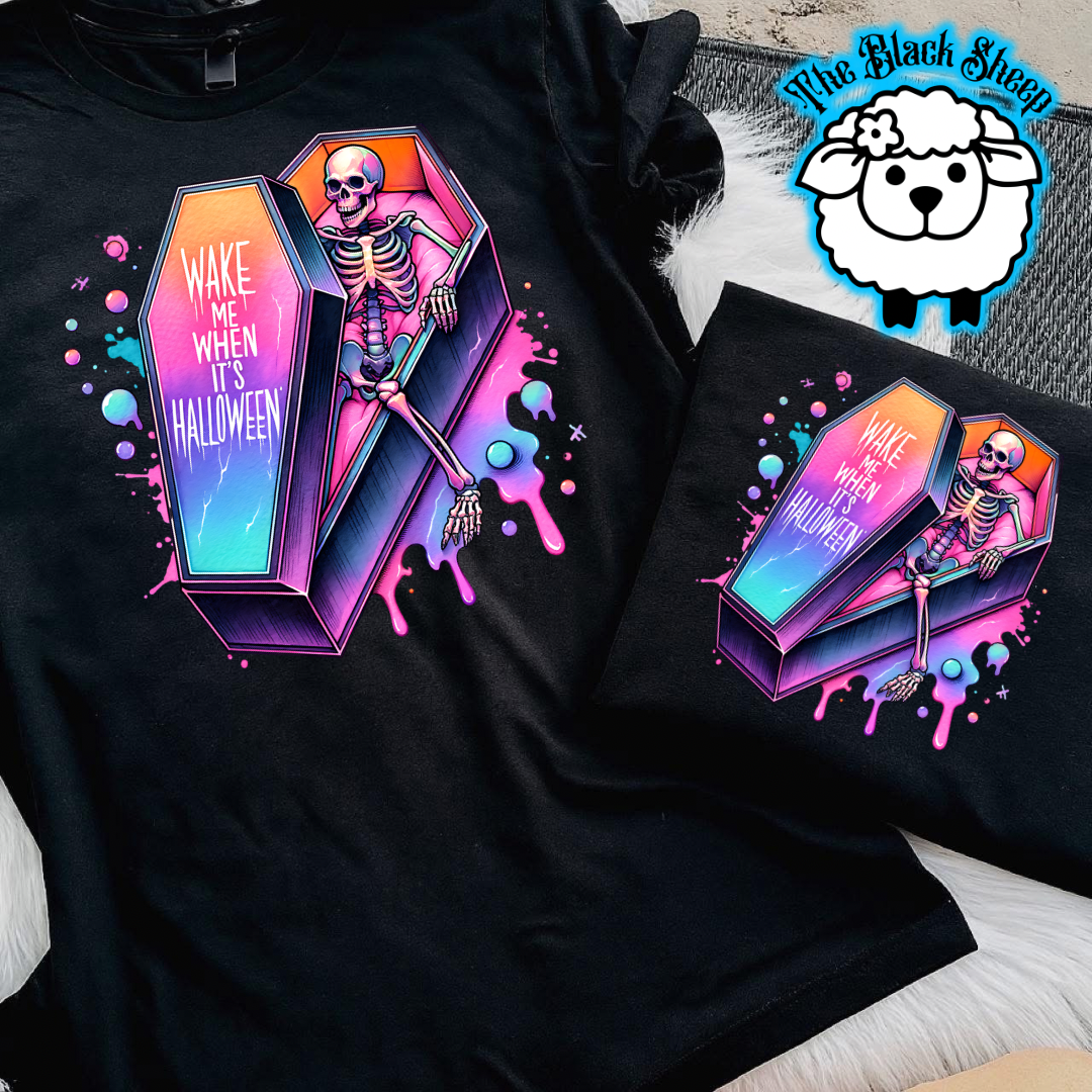 Wake Me When It’s Halloween Tee/ Tank Top