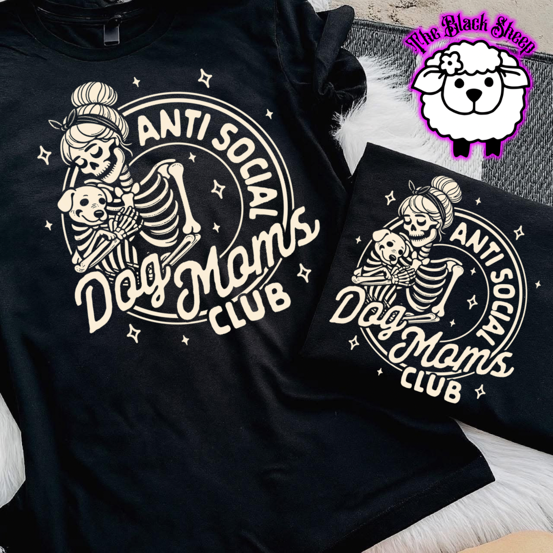 Antisocial Dog Moms Club Tee