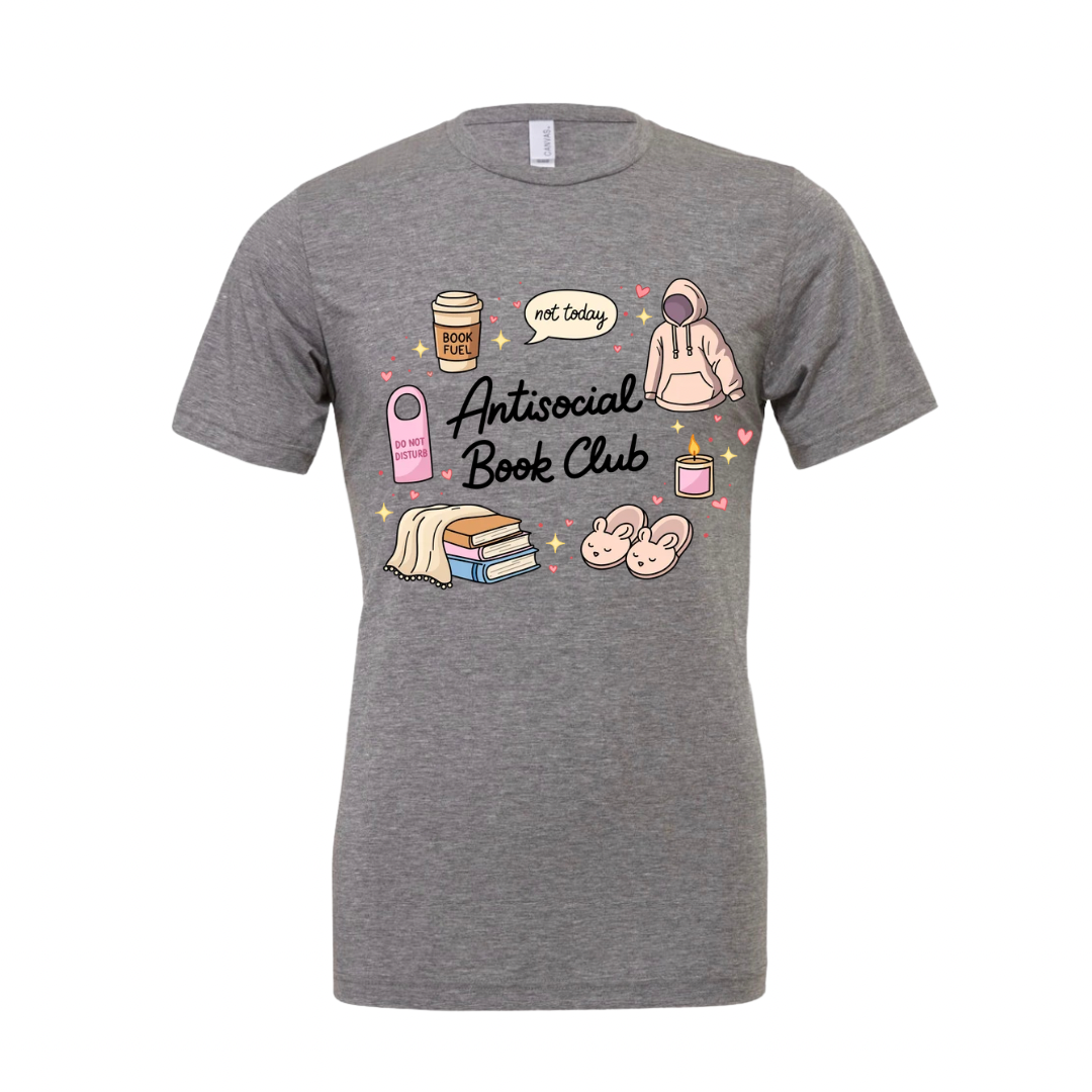 Antisocial Book Club Tee