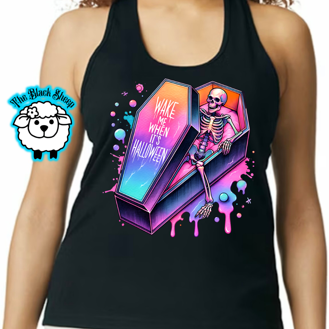 Wake Me When It’s Halloween Tee/ Tank Top