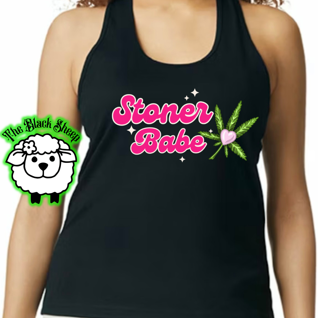 Stoner Babe Graphic Tee or Tank Top