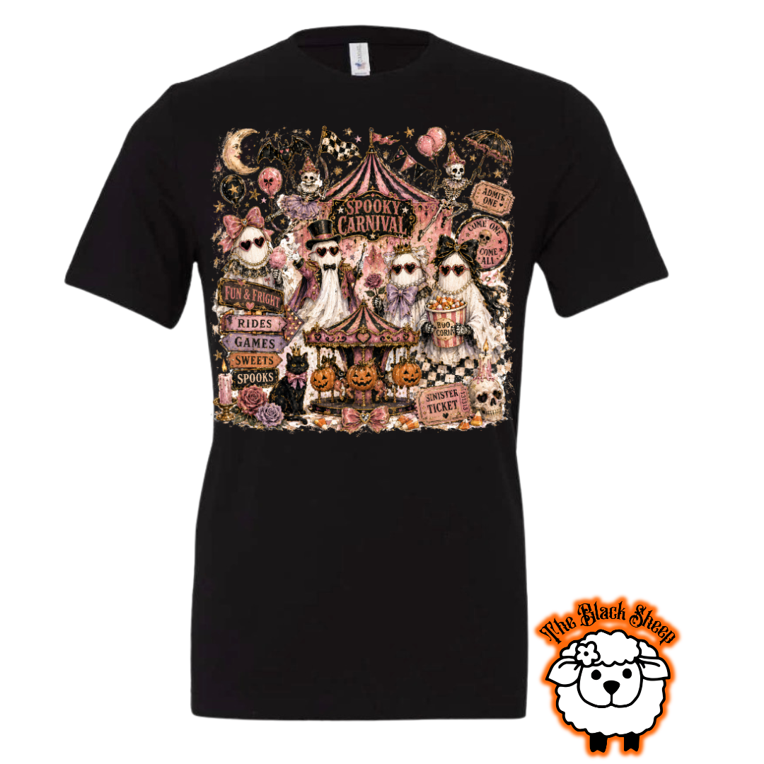 Spooky Carnival Ghosts Tee