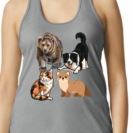 Book Animals Tank Top/ Sweater