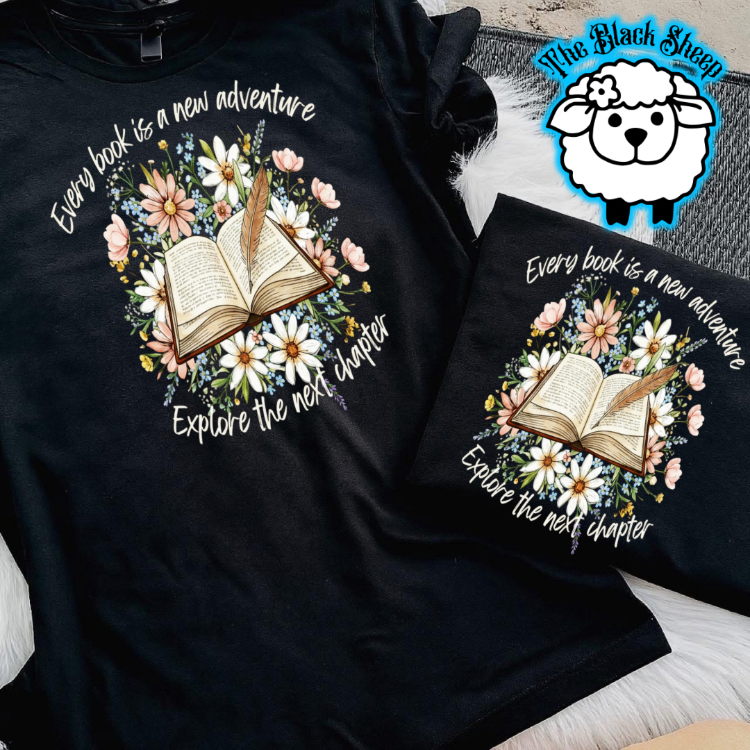 Every Book Is a New Adventure Tee/ Tank Top
