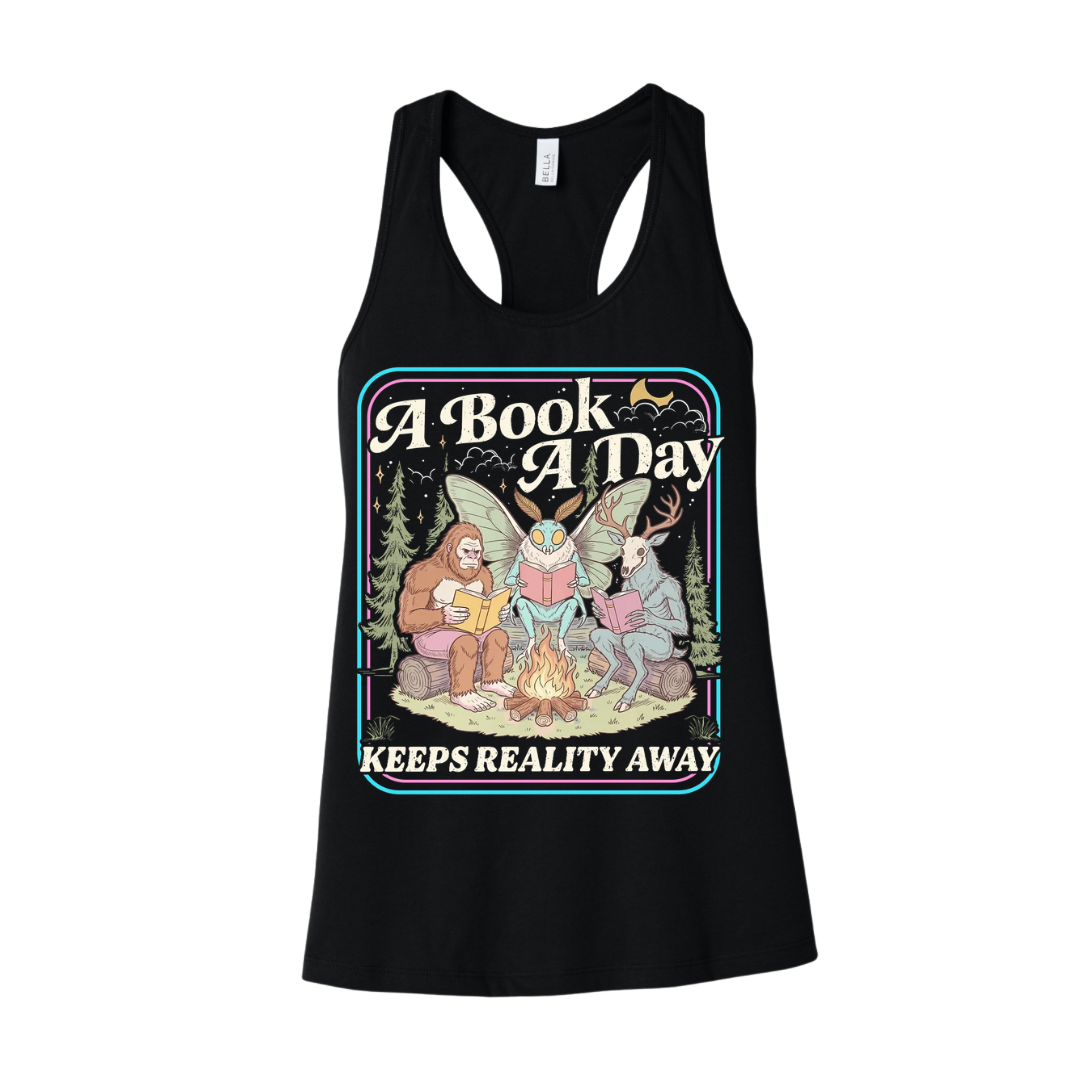 A Book A Day Keeps Reality Away Tee/Tank Top