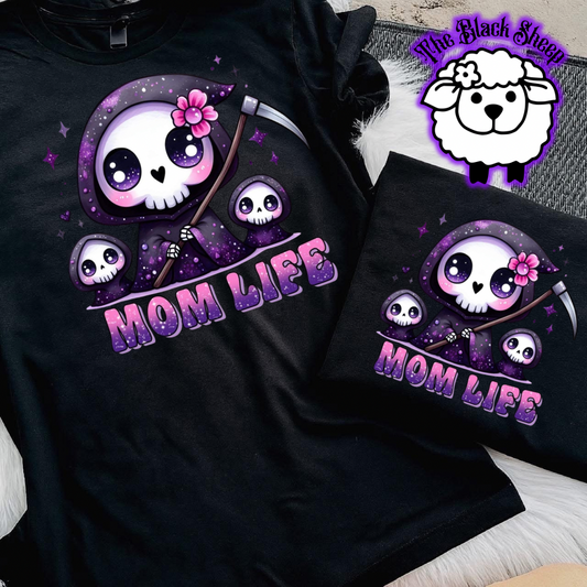 Spooky Mom Life Grim Reaper Tee