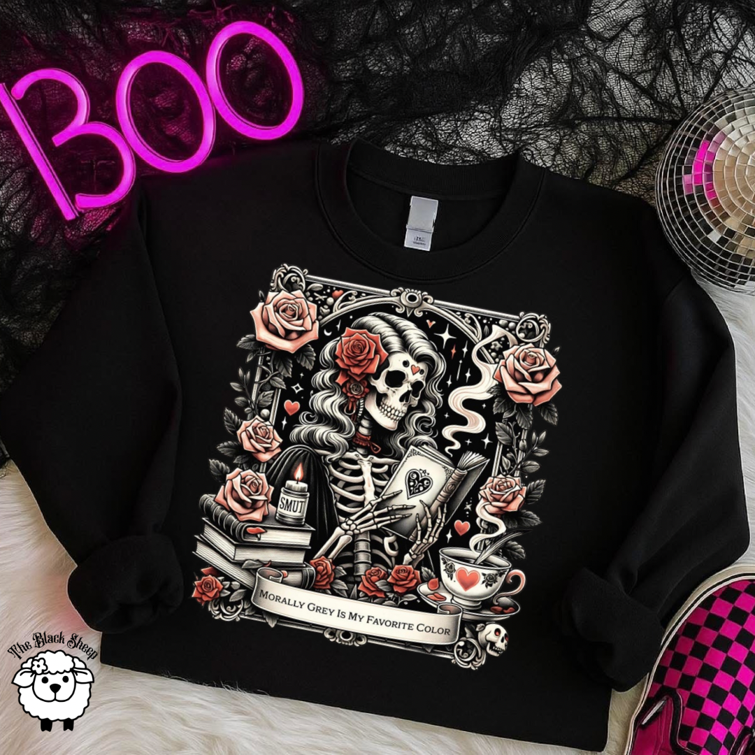 Morally Grey Bookish Muse Sweater